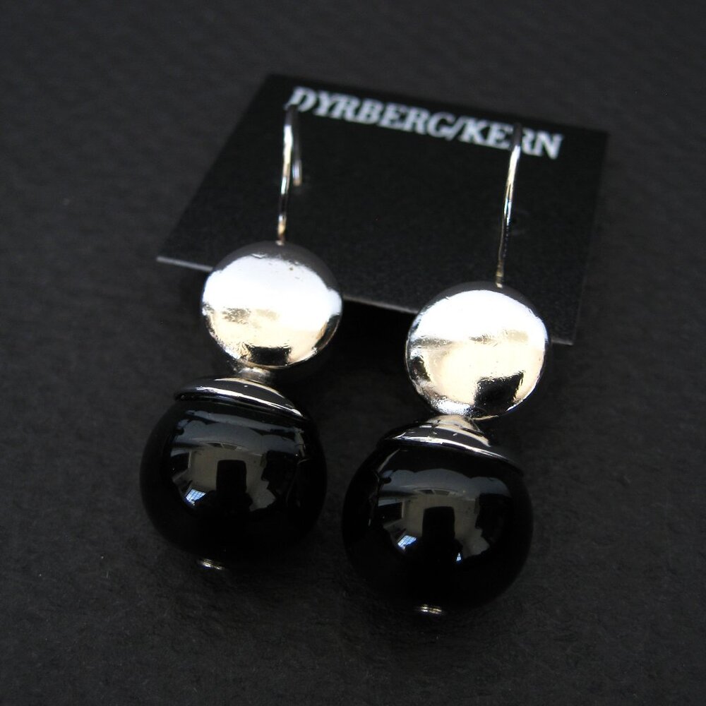 Dyrberg/Kern Albertine Onyx earrings